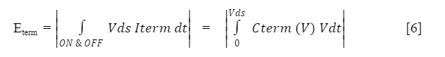 Equation 6: Charge and discharge of the Cterm